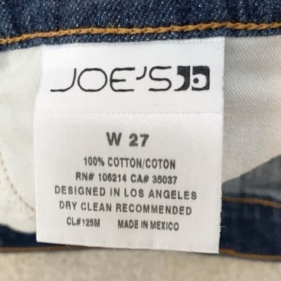 Joe's Distressed Med Wash Whiskered Cotton Denim Casual Summer Shorts - Picture 9 of 10